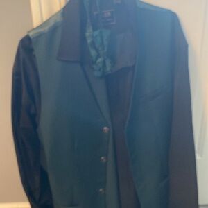 green and black detailed prom suit (SIZE LARGE)